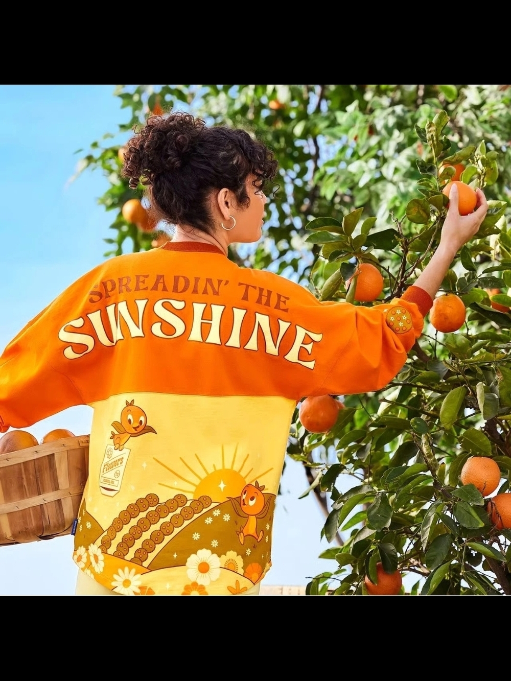 Disney Parks Epcot Orange Bird Flower And Garden Festival Spirit Jersey Large